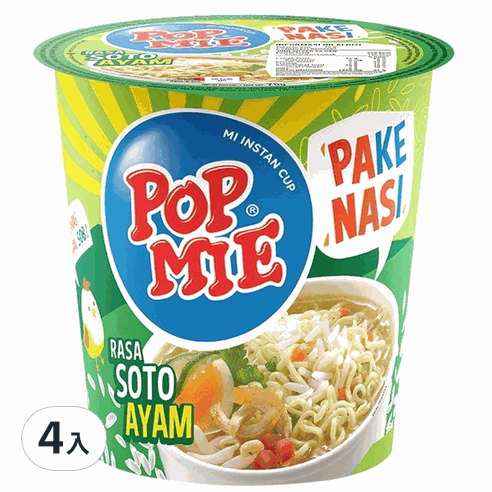 (杯)Pop Mie 青檸雞肉杯麵(淺綠) 77g