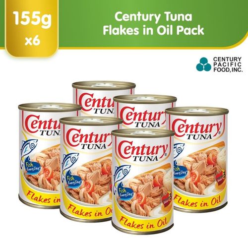 Century Tuna Flakes in Oil 油漬鮪魚罐頭 淨重 155g(固形量 102g)