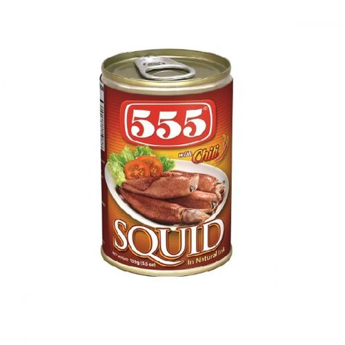 555 Squid in Natural Ink 墨汁墨魚罐頭 辣味 155g