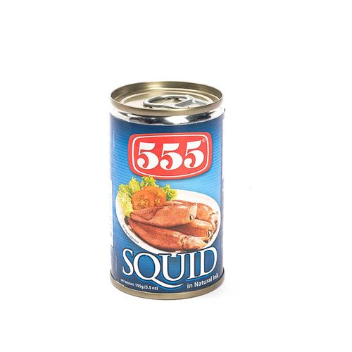 555 Squid in Natural Ink 墨汁墨魚罐頭 原味 155g