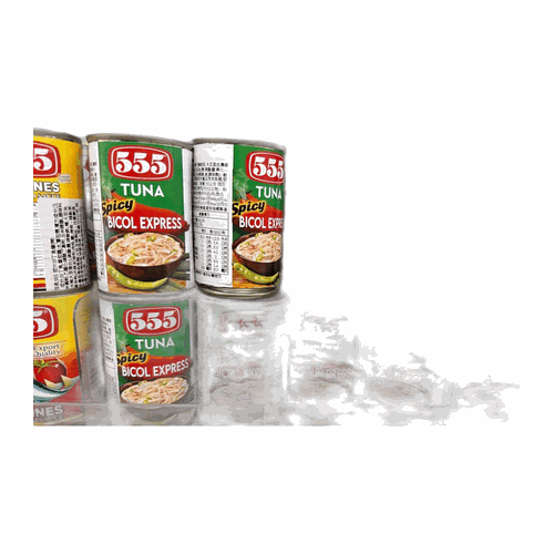 555 Tuna Spicy Bicol Express 辣椰奶鮪魚罐頭 淨重 155g(固形量 112g)