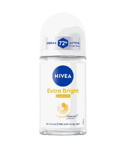 NIVEA Extra Bright 止汗滾珠 美白抗暗沉(白)50ml