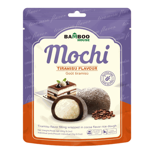 Bamboo House Mochi Tiramisu 提拉米蘇風味麻糬 180g(15g×12)