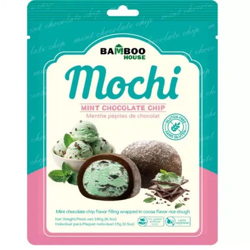 Bamboo House Mochi Mint Chocolate Chip 薄荷巧克力脆片風味麻糬 180g(15g×12)