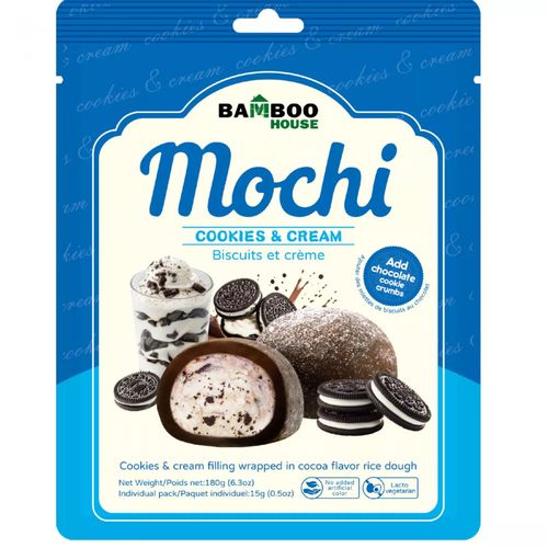 Bamboo House Mochi Cookies & Cream 餅乾奶油風味麻糬 180g(15g×12)