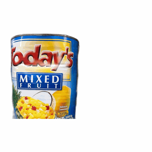 Today's Mixed Fruit 什錦水果罐 淨重 3033g(固形量 1552g)