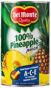 Del Monte 100% Pineapple Juice 無添加糖鳳梨汁 1360ml