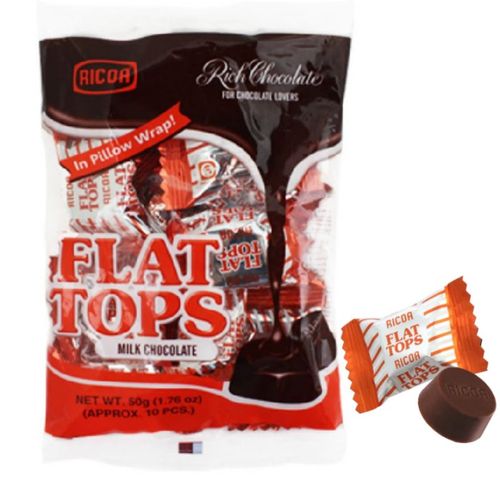 Ricoa Flat Tops 牛奶巧克力糖 150g(約 30 顆)