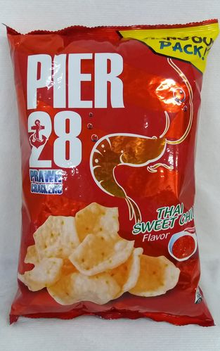 PIER 28 Prawn Crackers Thai Sweet Chili 泰式甜辣蝦餅 65g