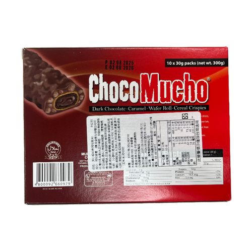 Choco Mucho 黑巧克力威化棒 300g(30g×10 條)