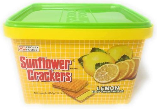 Croley Foods Sunflower Crackers Lemon Flavor Cream Sandwich 檸檬風味夾心餅 800g