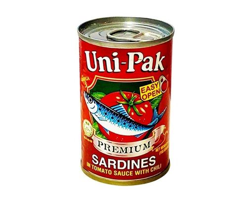 Uni-Pak Premium Sardines 茄汁沙丁魚罐頭 辣味(紅) 155g
