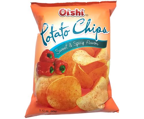 Oishi Potato Chips Sweet & Spicy 甜辣風味洋芋片 60g