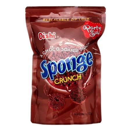 Oishi Sponge Crunch 巧克力浸裹海綿餅 120g