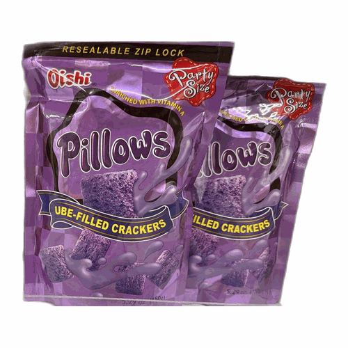 Oishi Pillows Ube-Filled Crackers 紫薯內餡脆餅 150g