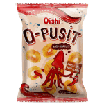 Oishi O-Pusit Glazed Corn Puffs Sweet & Spicy Squid 甜辣魷魚風味玉米圈 80g