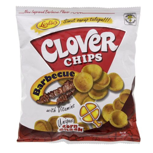 Leslie's Clover Chips Barbecue 燒烤風味玉米脆片 55g