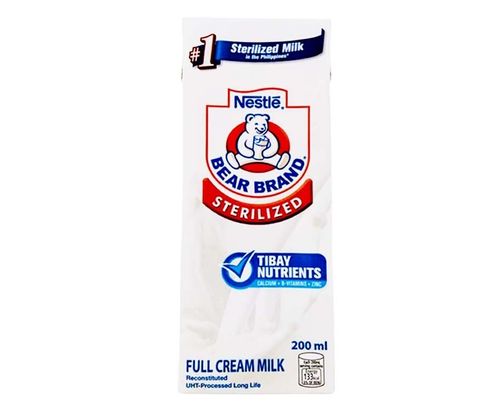 Nestlé Bear Brand Sterilized Full Cream Milk 熊牌保久乳 200ml