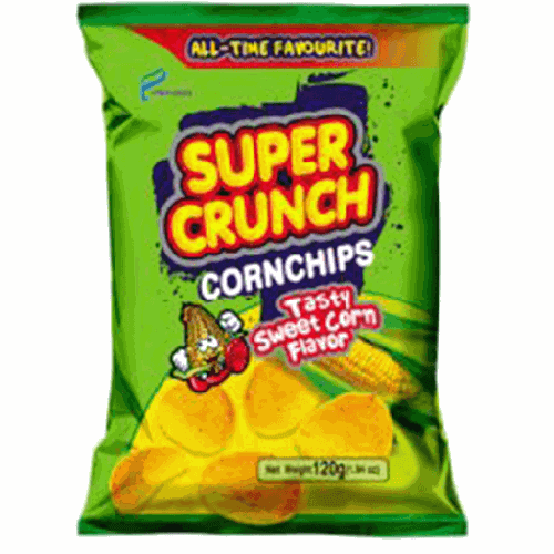 Super Crunch Cornchips Tasty Sweet Corn 甜玉米風味玉米脆片 120g
