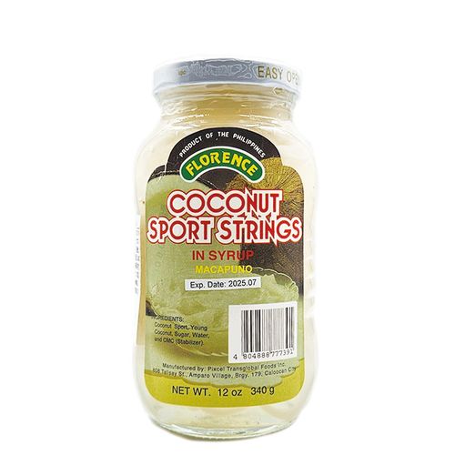 Florence Macapuno Coconut Sport Strings 糖漬椰子絲 340g