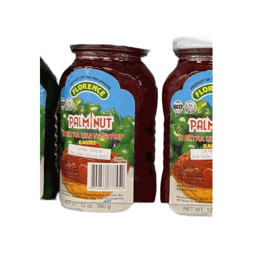 Florence Palm Nut (Kaong) in Extra Heavy Syrup 糖漬棕櫚仁 紅 340g