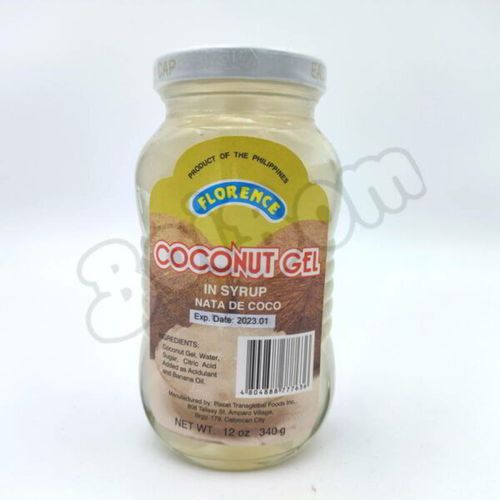 Florence Coconut Gel (Nata de Coco) 椰果 白 340g