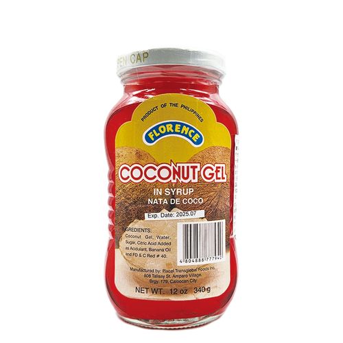 Florence Coconut Gel (Nata de Coco) 椰果 紅 340g