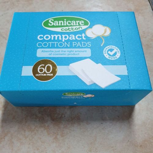 Sanicare Compact Cotton Pads 化妝棉 60 片