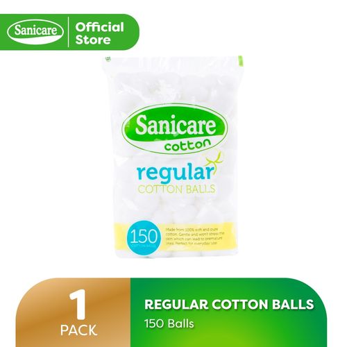 Sanicare Regular Cotton Balls 標準棉花球 150 顆