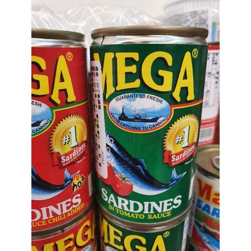 Mega Sardines 茄汁沙丁魚罐頭 原味(綠) 155g