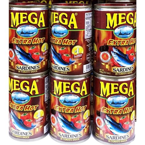 Mega Sardines 茄汁沙丁魚罐頭 辣味(紅) 155g