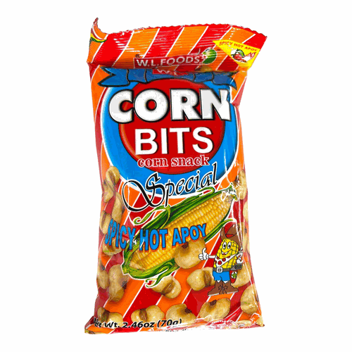 W.L. Corn Bits Special 炸玉米豆 Spicy Hot Apoy(桔紅) 70g