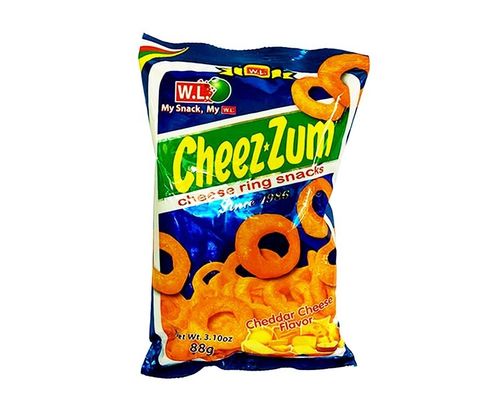 W.L. CheezZum Cheese Ring Snacks Cheddar Cheese 起司玉米圈 88g