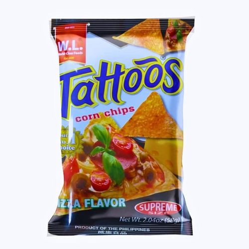 W.L. Tattoos 披薩風味玉米脆餅 58g
