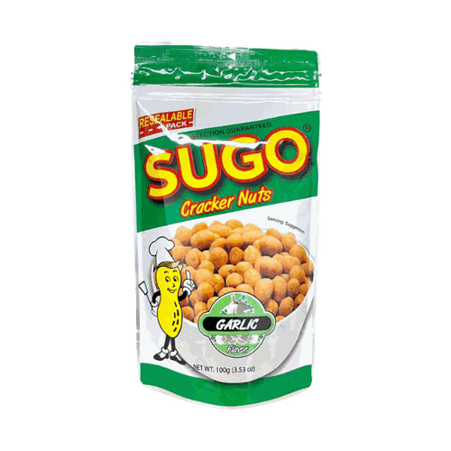 SUGO Cracker Nuts Garlic 蒜味裹粉花生 100g