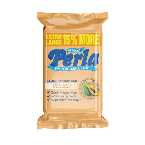Perla Alagang Hypoallergenic Papaya Laundry Soap Bar 木瓜洗衣皂 110g