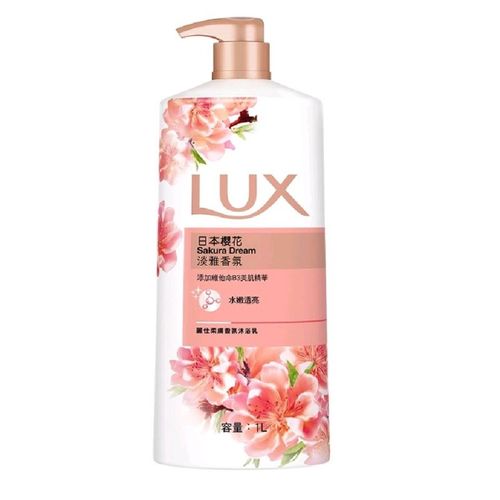 LUX 沐浴乳(粉) 日本櫻花 1000ml/12入