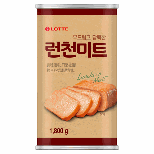 LOTTE 午餐肉罐頭 大罐 1.8kg