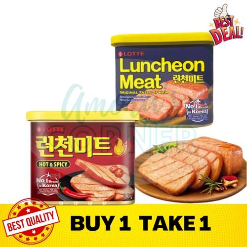 LOTTE 午餐肉罐頭 香辣(Hot & Spicy)340g