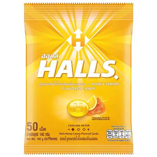 HALLS 蜂蜜檸檬喉糖 140g(50 顆)
