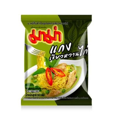 MAMA 雞肉綠咖哩風味麵 55g