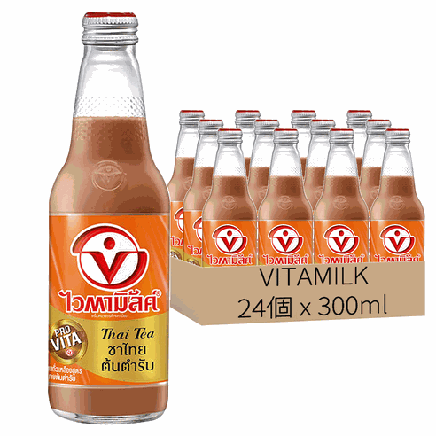 VitaMilk 泰式奶茶豆奶 300ml(玻璃瓶)