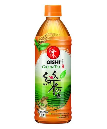 Oishi 綠茶 玄米味(桔) 500ml