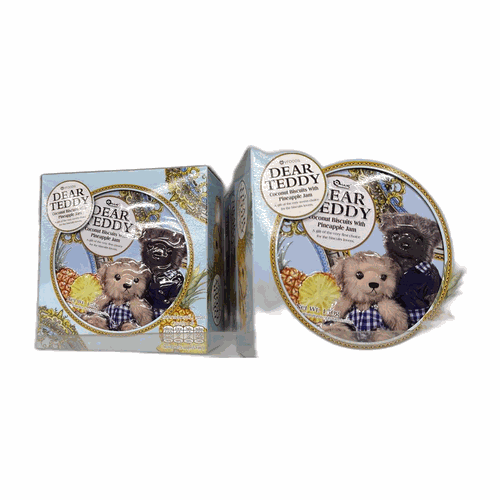 VFOODS Dear Teddy 泰迪熊 鳳梨味椰子夾心餅 150g