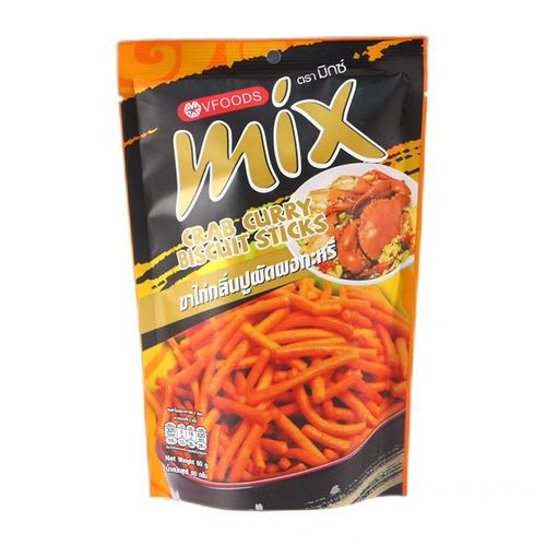 VFOODS Mix 香脆餅乾條 咖哩蟹味(Crab Curry) 60g