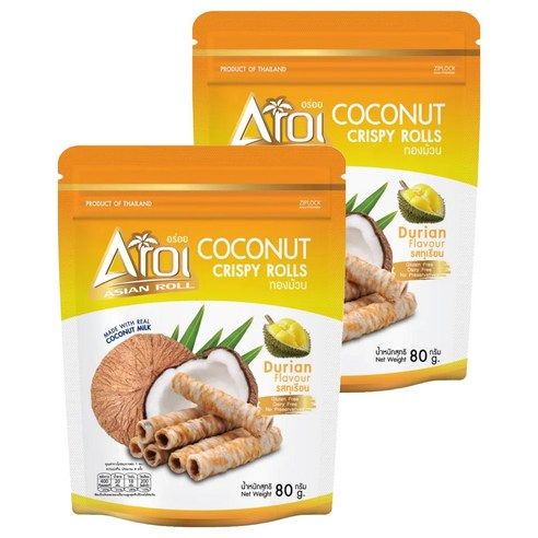 Aroi 椰子捲 榴槤味 80g