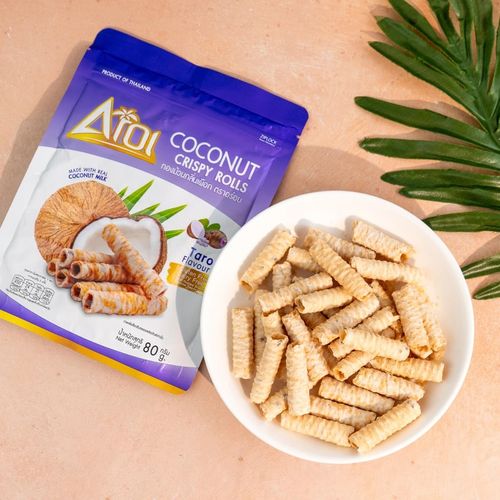 Aroi 椰子捲 芋頭味 80g