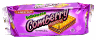 Khong Guan Saltcheese Comberry 起司餅藍莓夾心 175g
