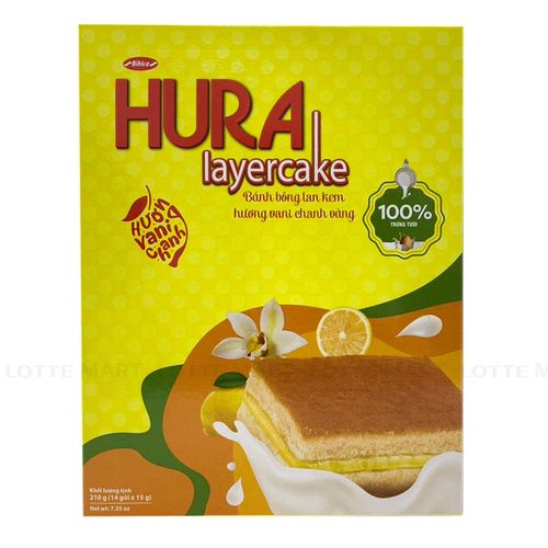 Hura Layercake 香草檸檬風味千層蛋糕 210g(14包×15g)