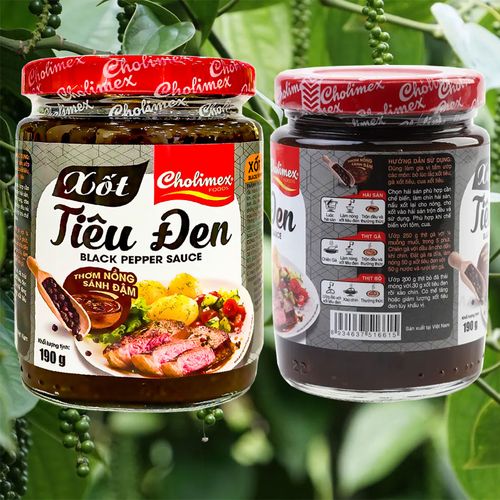 Cholimex 黑胡椒醬(Tiêu Đen·玻璃罐) 190g